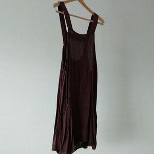 Purple smock cover up dress